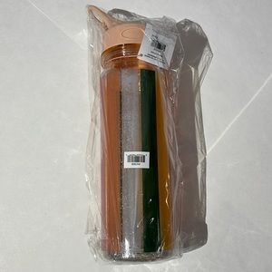 Ban.do Glitter Bomb water bottle BRAND NEW rainbow stripes retro